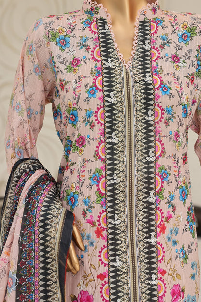 Floral embroidered dress with intricate patterns on a neutral background