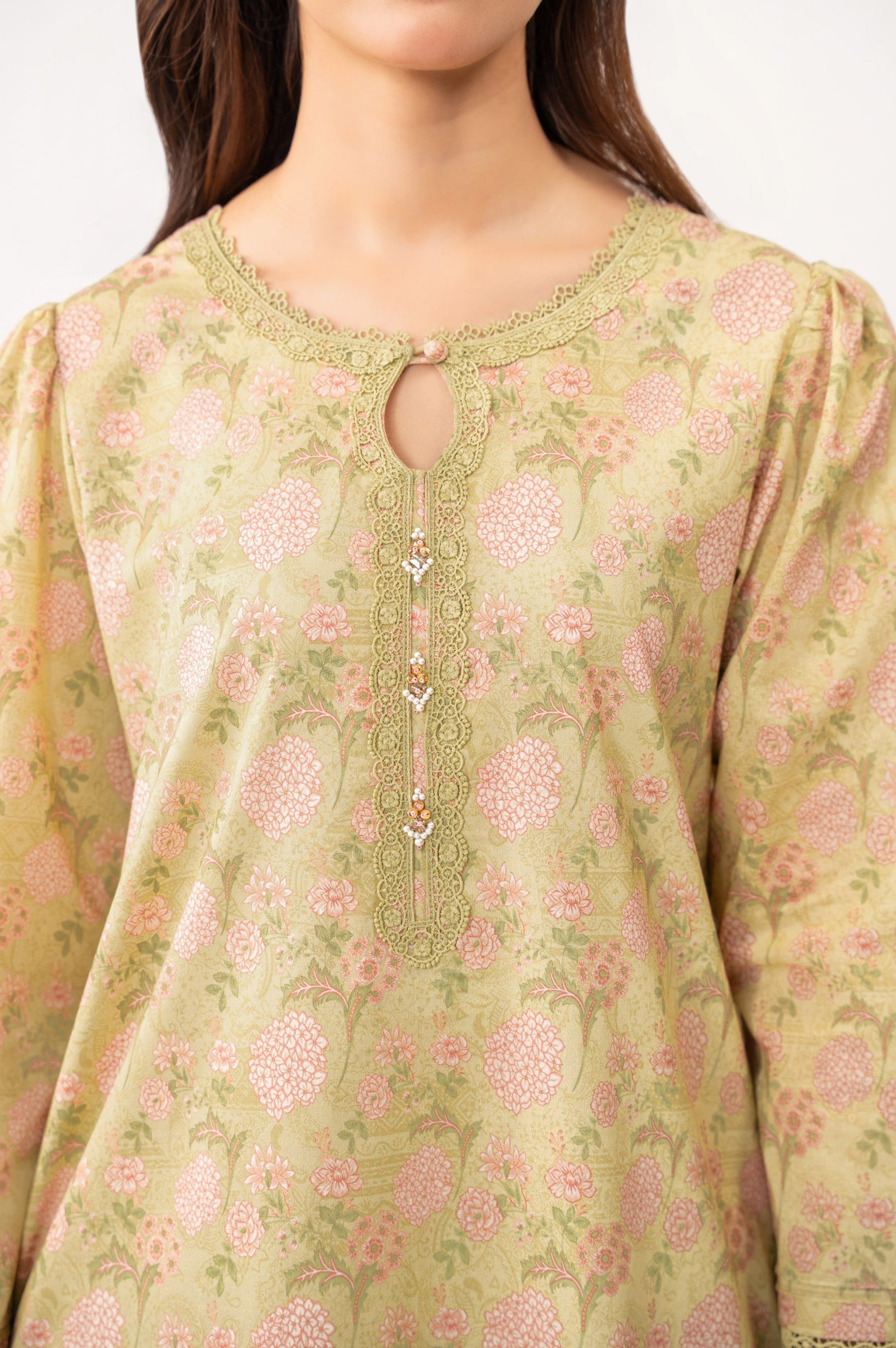 Unstitched 2 Piece Paste Printed Viscose Crepe Lurex Suit