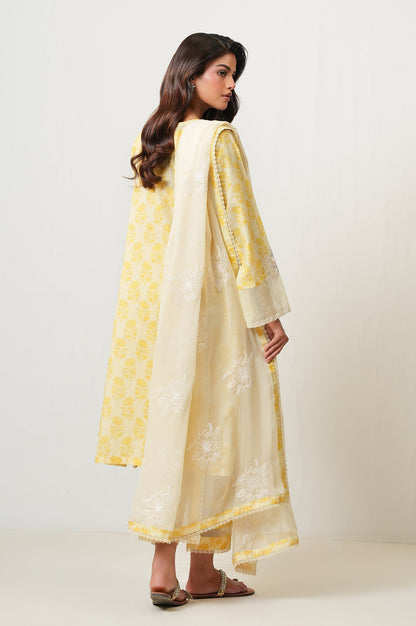 Unstitched 2 Piece Paste Printed Viscose Crepe Lurex Suit