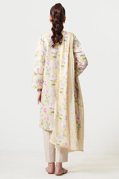 Unstitched 2 Piece Paste Printed Viscose Crepe Lurex Suit