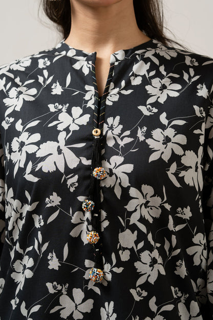PRINTED LAWN UNSTITCHED 3 PIECE SUIT
