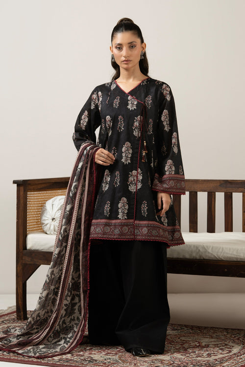 PRINTED LAWN UNSTITCHED 3 PIECE SUIT