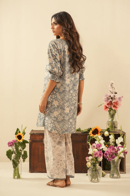 PRINTED LAWN UNSTITCHED 3 PIECE SUIT