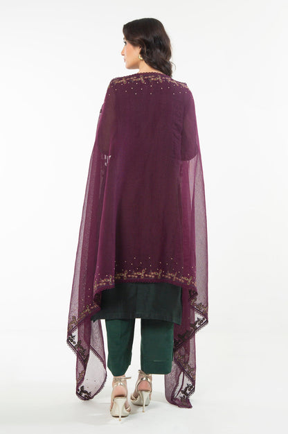 Unstitched 2 Piece Paste Printed Viscose Crepe Lurex Suit