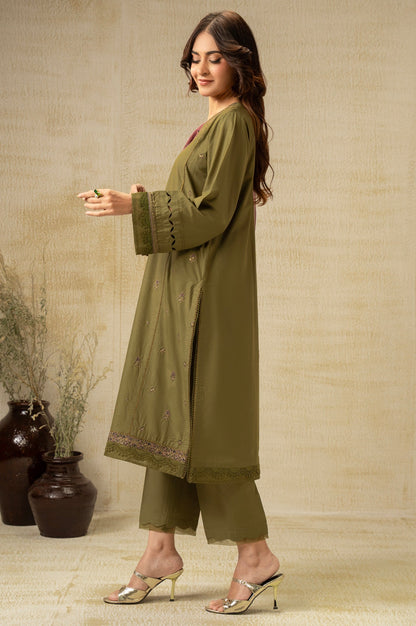 Unstitched 2 Piece Paste Printed Viscose Crepe Lurex Suit