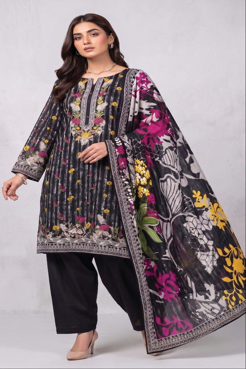 Khaadi PRINTED LAWN UNSTITCHED 3 PIECE SUIT